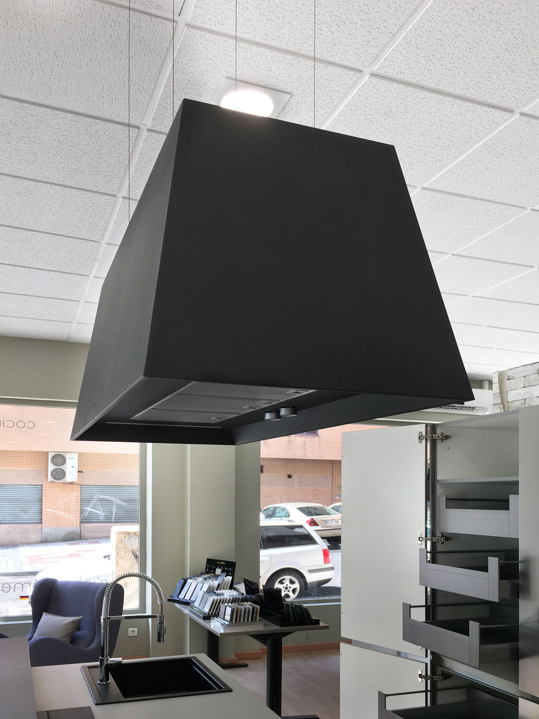 campana con filtro de carbono
